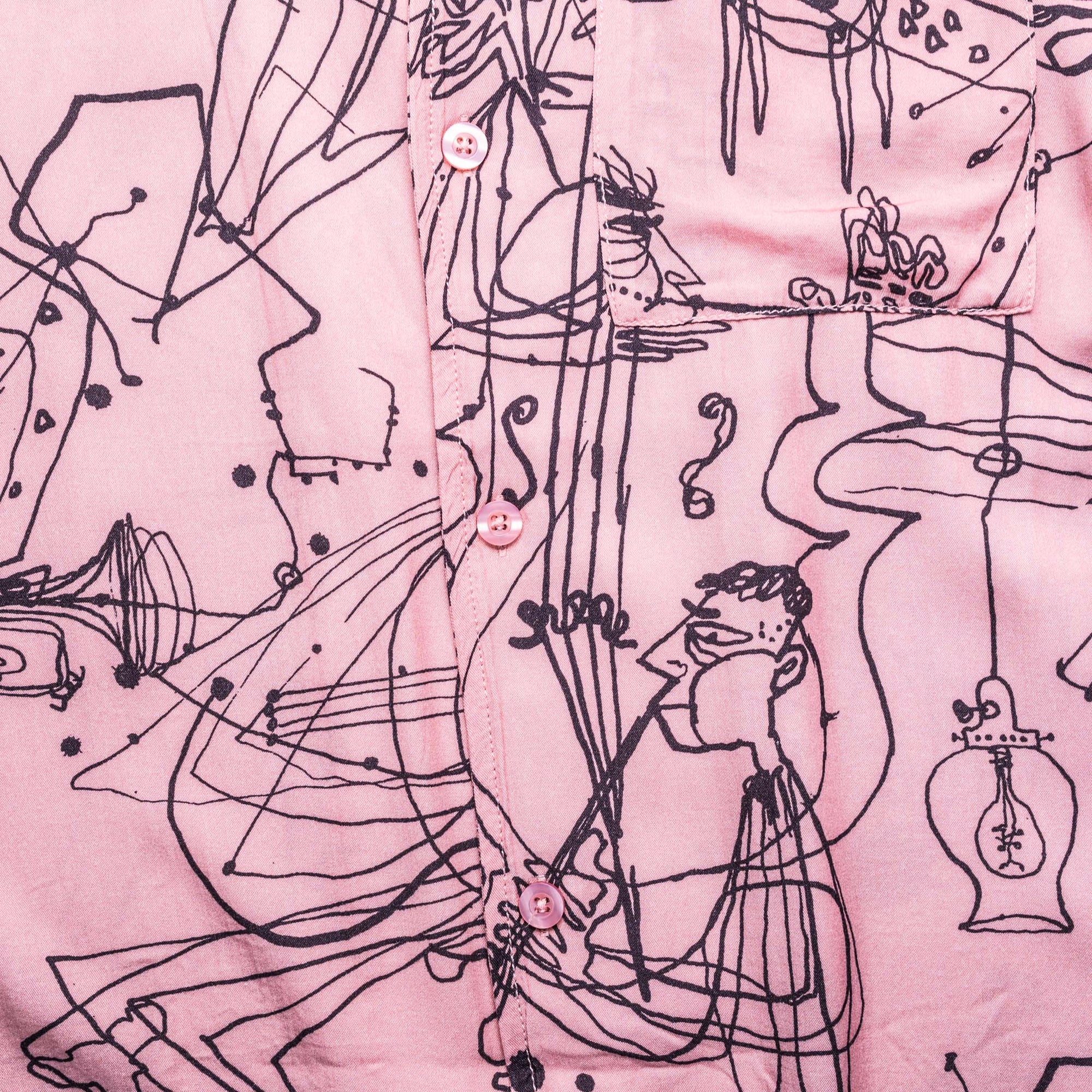 DEUS - R.G Cato Short Sleeve Shirt - Zephyr Pink