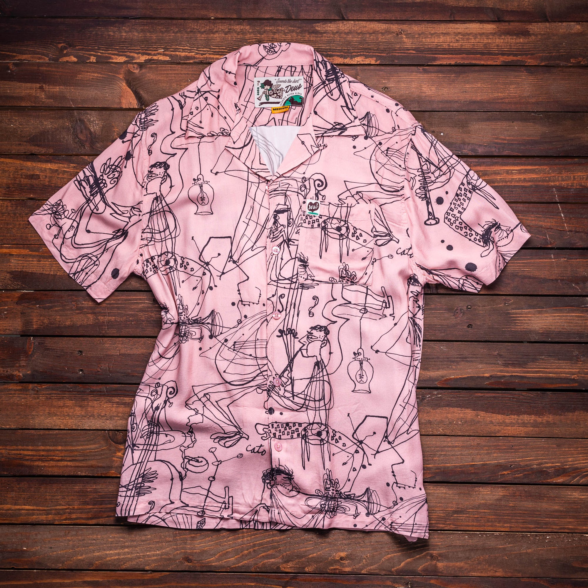 DEUS - R.G Cato Short Sleeve Shirt - Zephyr Pink