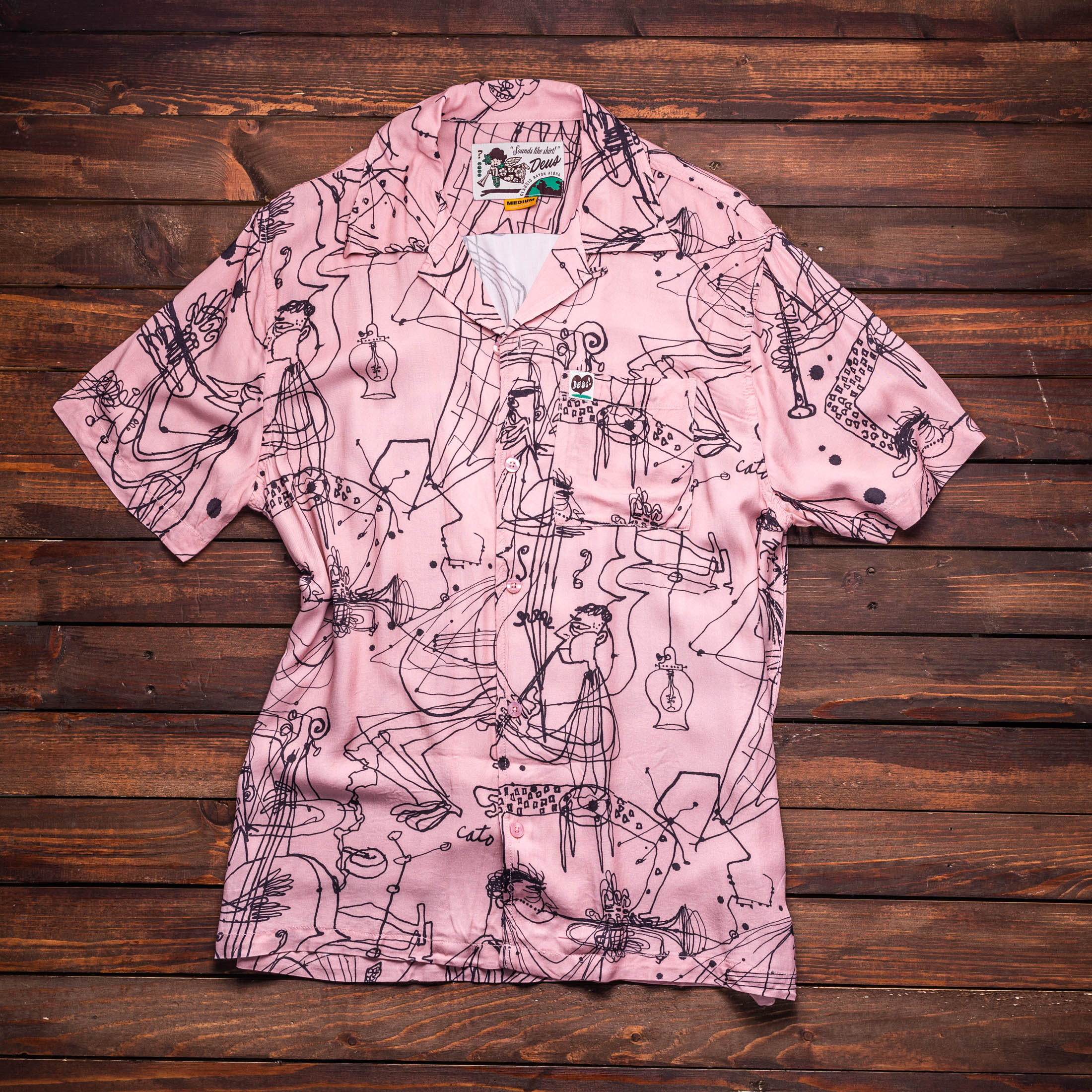 DEUS - RG Cato Short Sleeve Shirt - Zephyr Pink