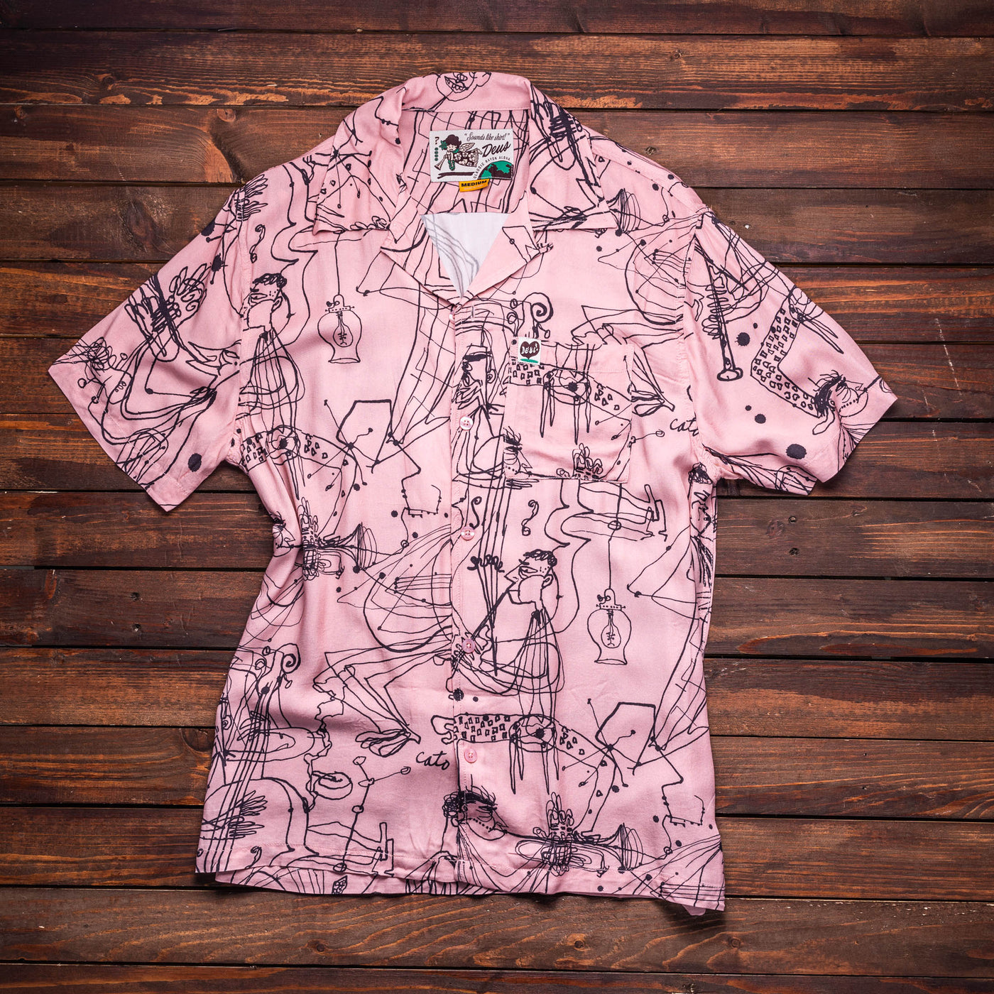 DEUS - RG Cato Short Sleeve Shirt - Zephyr Pink