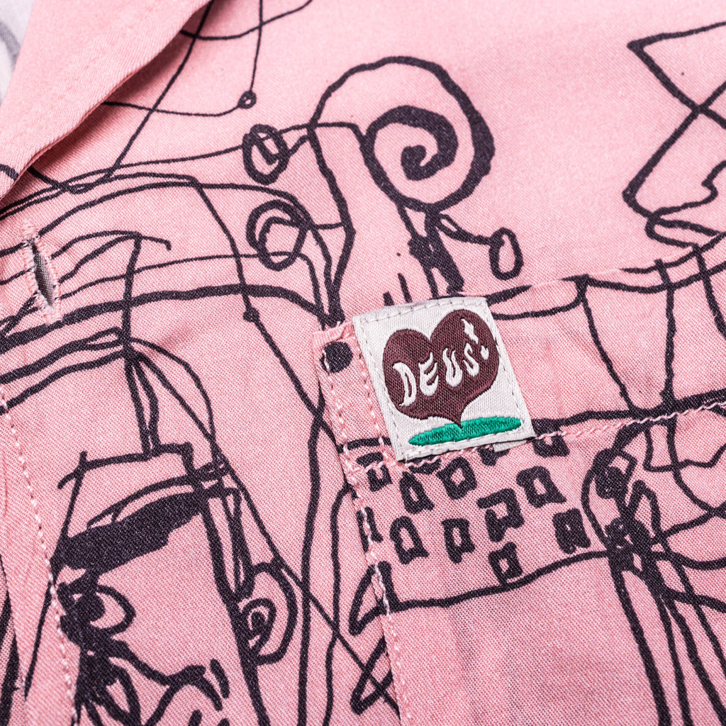 DEUS - RG Cato Short Sleeve Shirt - Zephyr Pink