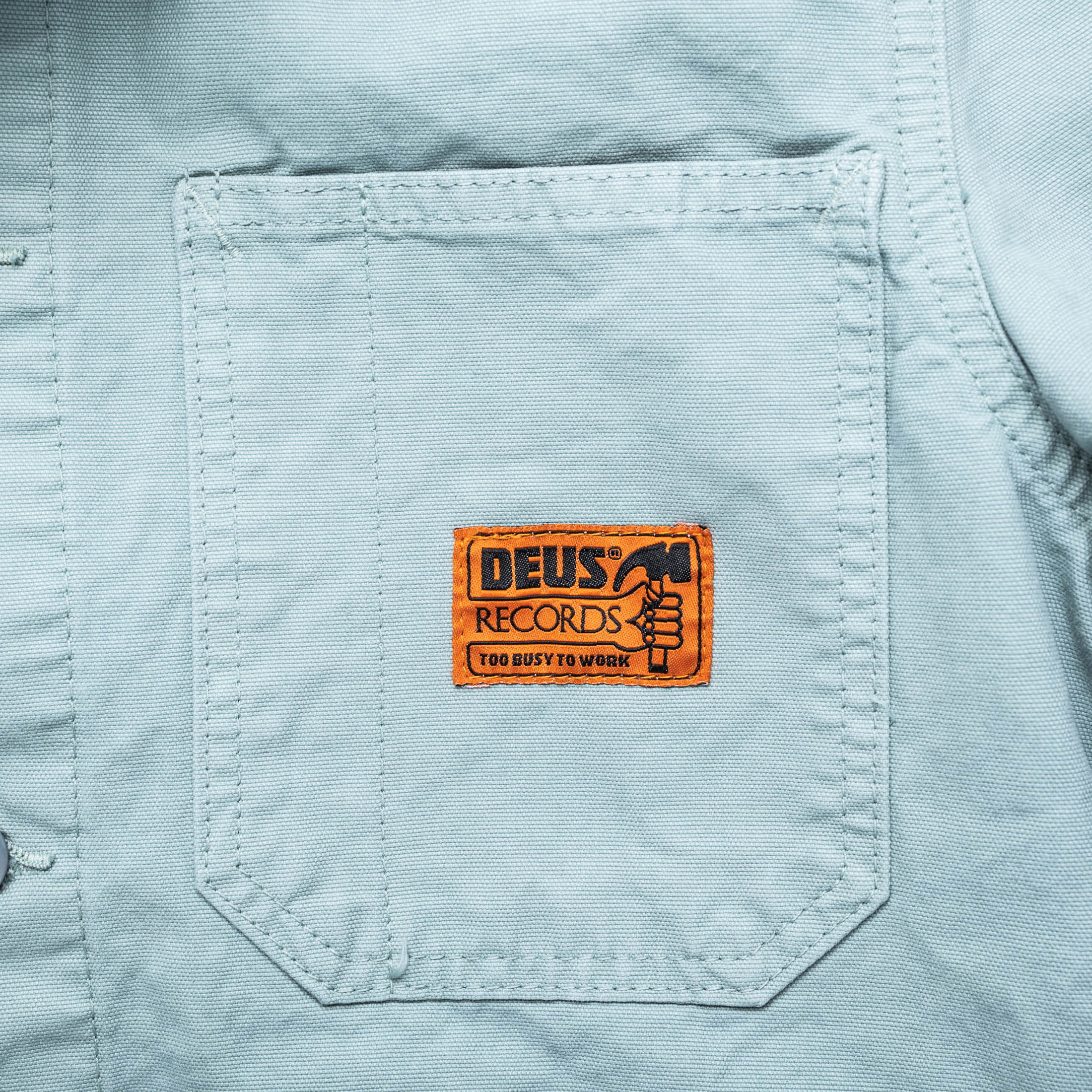 DEUS EX MACHINA - Jethro Work Shirt - Mineral Blue
