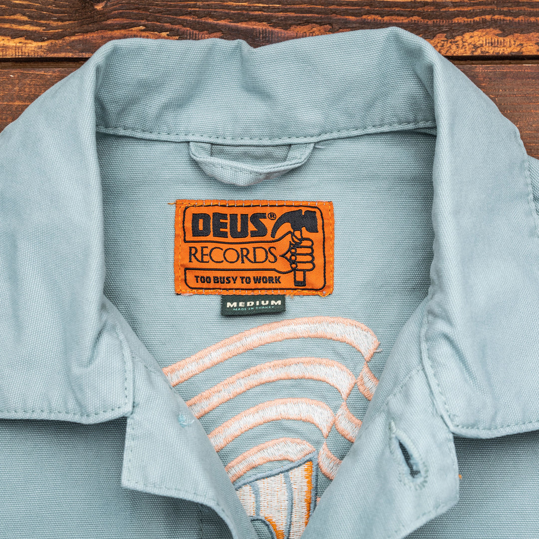 DEUS EX MACHINA - Jethro Work Shirt - Mineral Blue