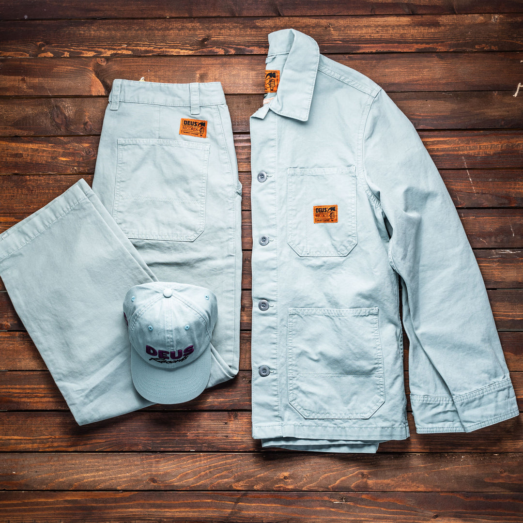 DEUS EX MACHINA - Jethro Work Shirt - Mineral Blue