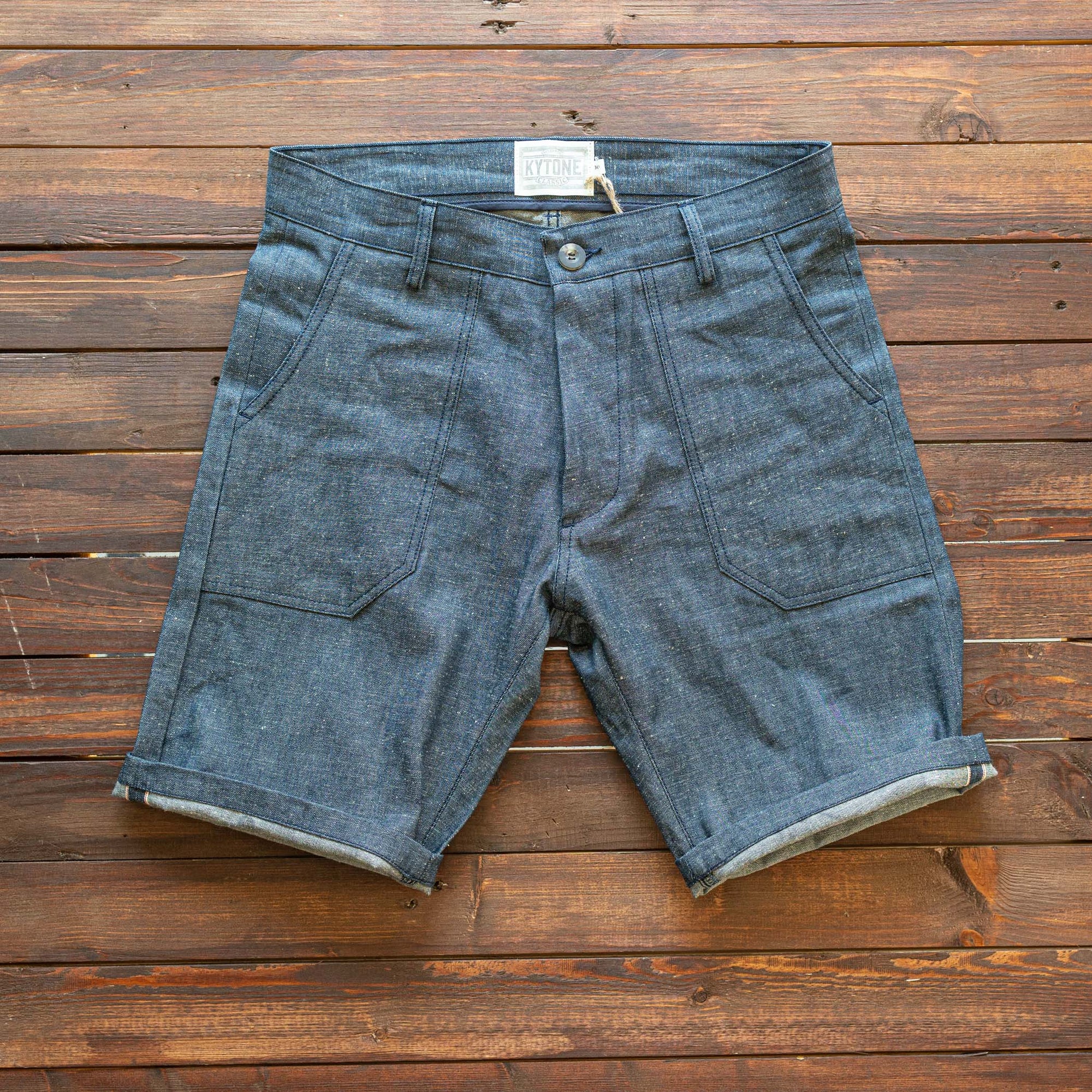 Kytone - Denim Shorts - Blå selvedge