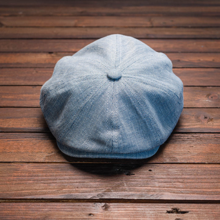 MJM - Sixpence/Flat cap - Montreal - Flax/Cotton - BLUE