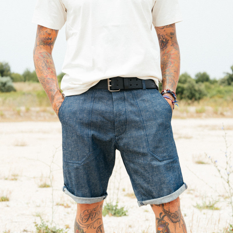 Kytone - Denim Shorts - Blå selvedge