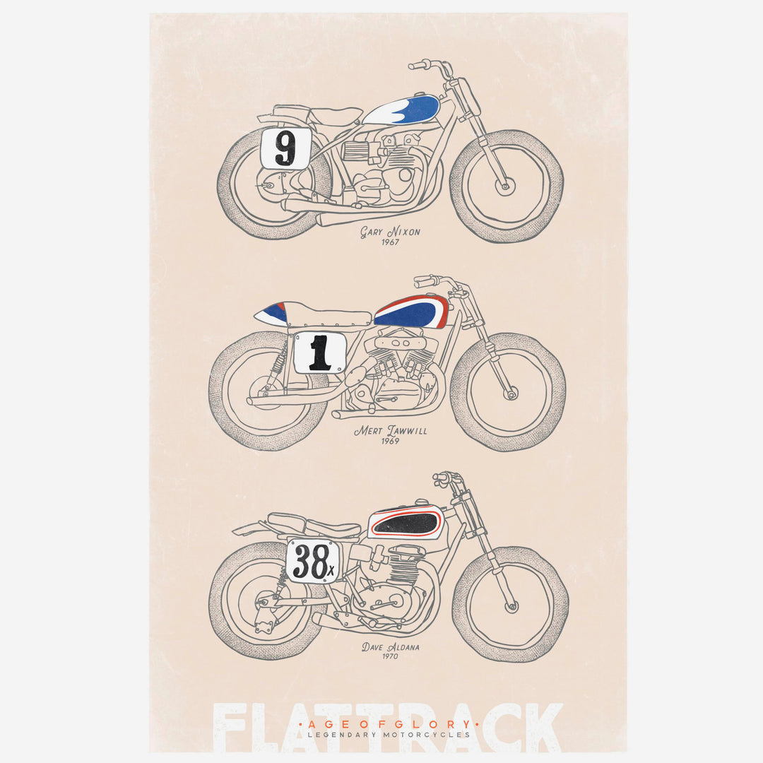 Age of Glory plakat - Flat Track Bikes - plakat