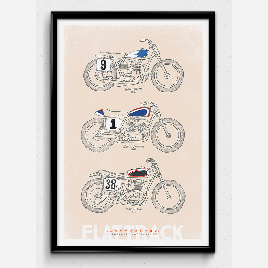 Age of Glory plakat - Flat Track Bikes - plakat