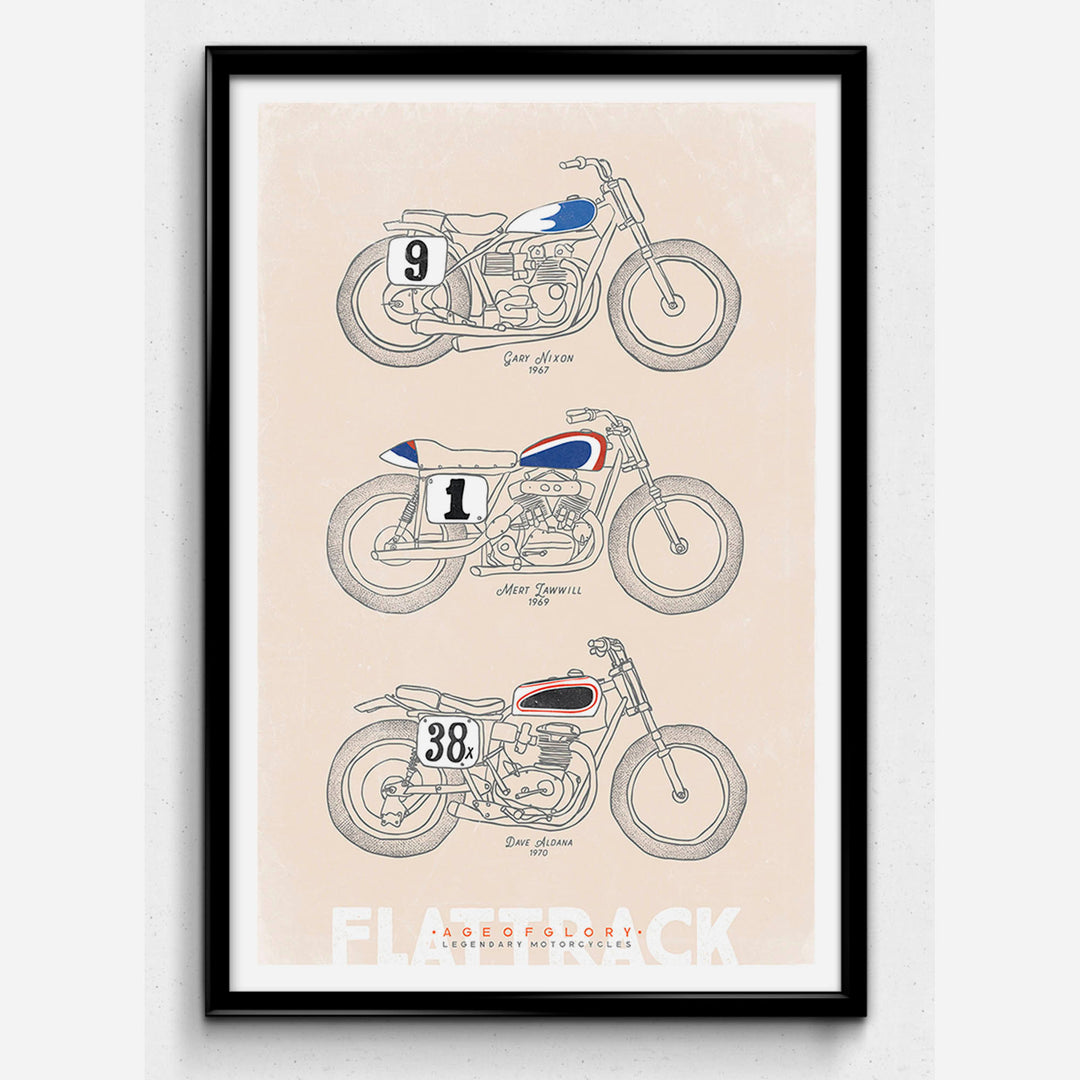Age of Glory plakat - Flat Track Bikes - plakat