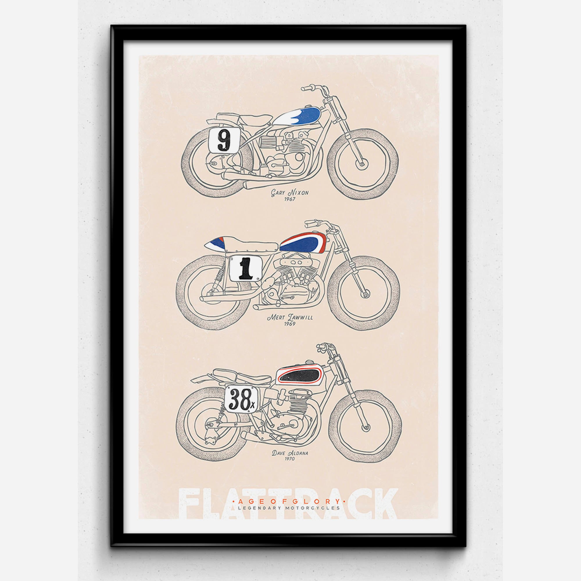 Age of Glory plakat - Flat Track Bikes - plakat