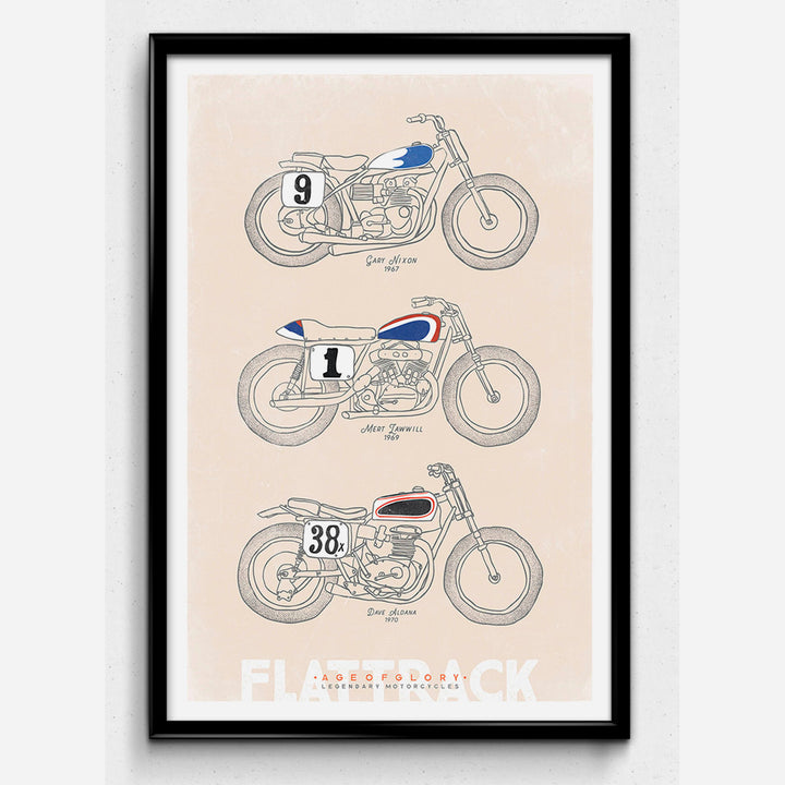 Age of Glory plakat - Flat Track Bikes - plakat