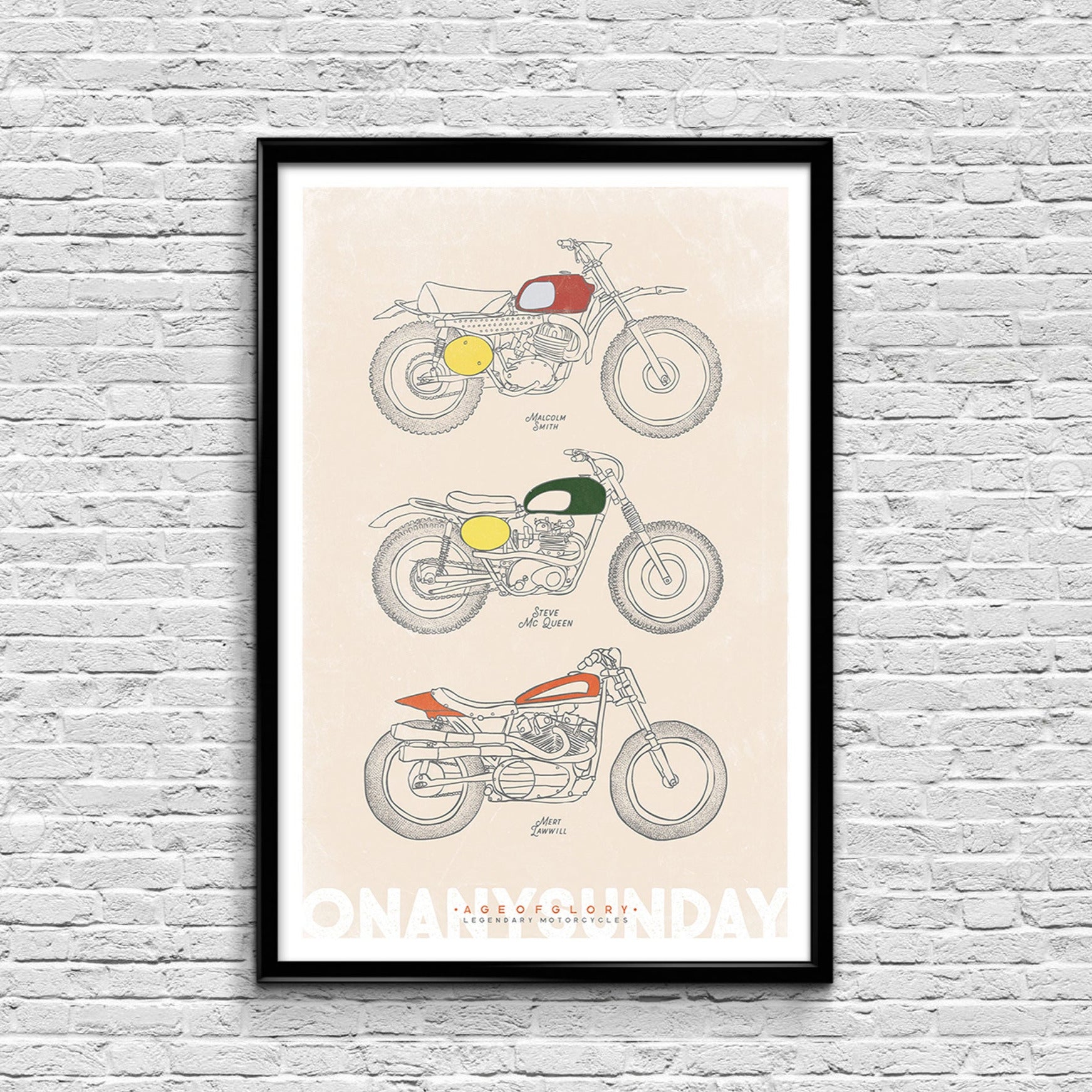Age of Glory plakat -  Legendary Bikes Poster – On Any Sunday