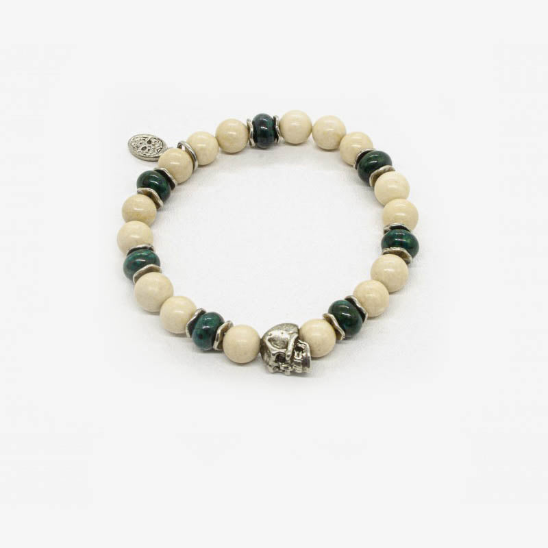 Armbånd - Riverstone bracelet - skull