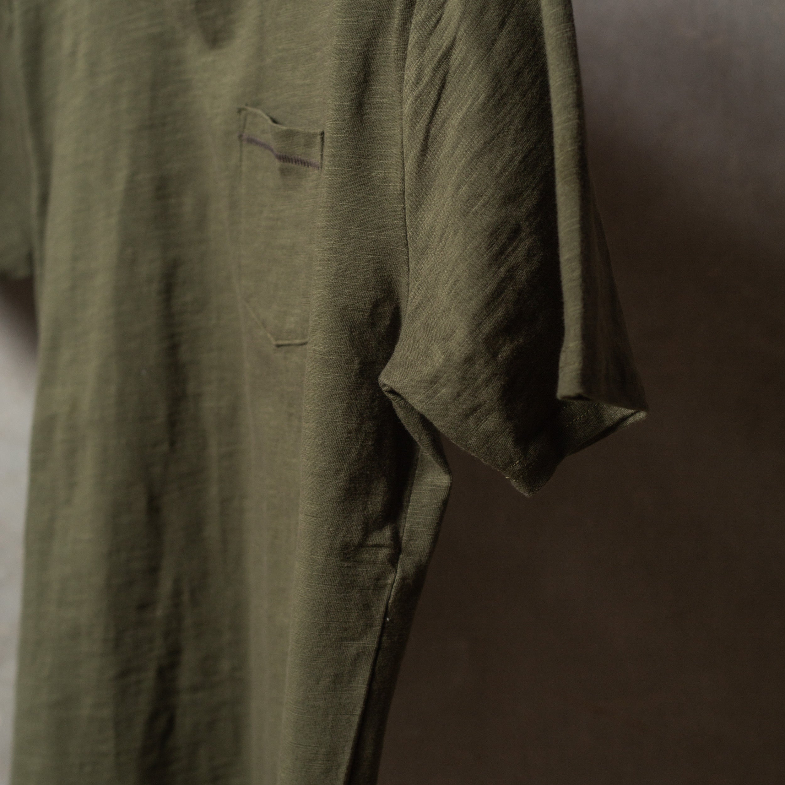ROARK - WELL WORN MIDWEIGHT ORGANIC - Army green