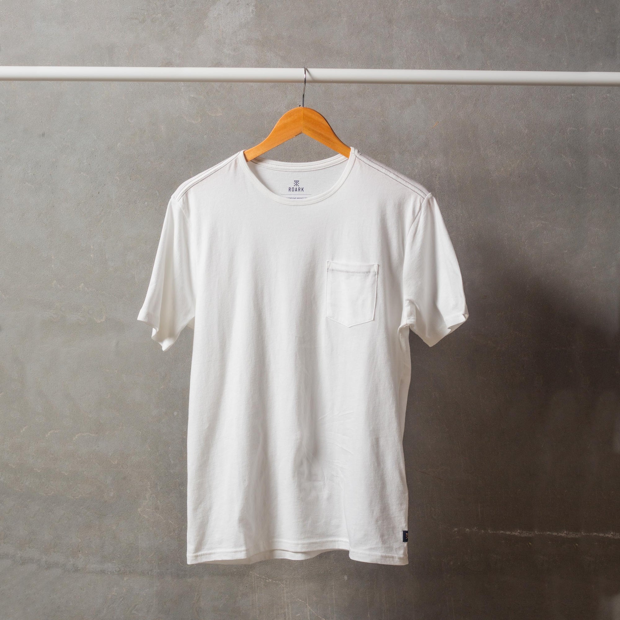 ROARK - WELL WORN LIGHT WEIGHT ORGANIC - Hvid