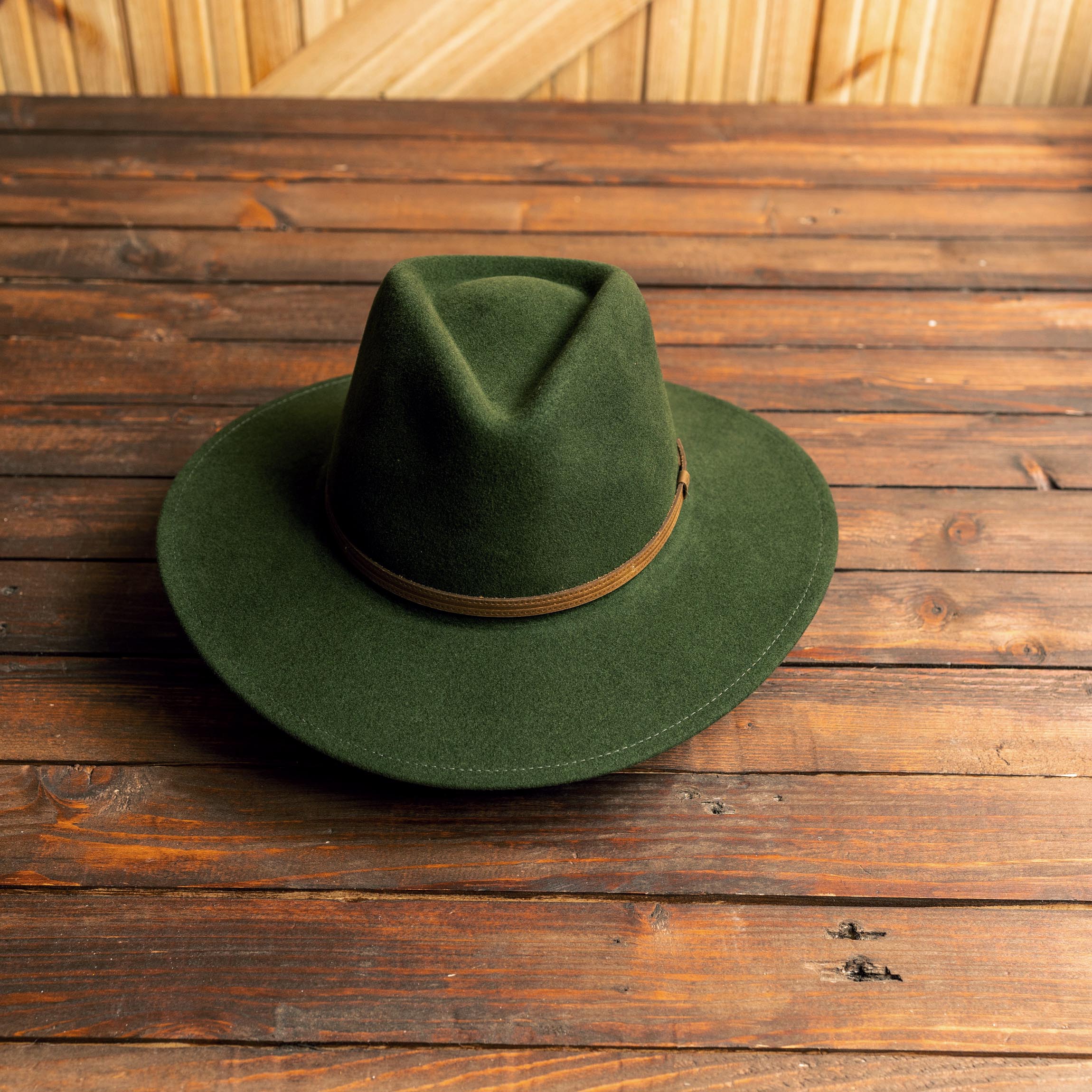 Roark x Pendleton Range Fedora - Green wool