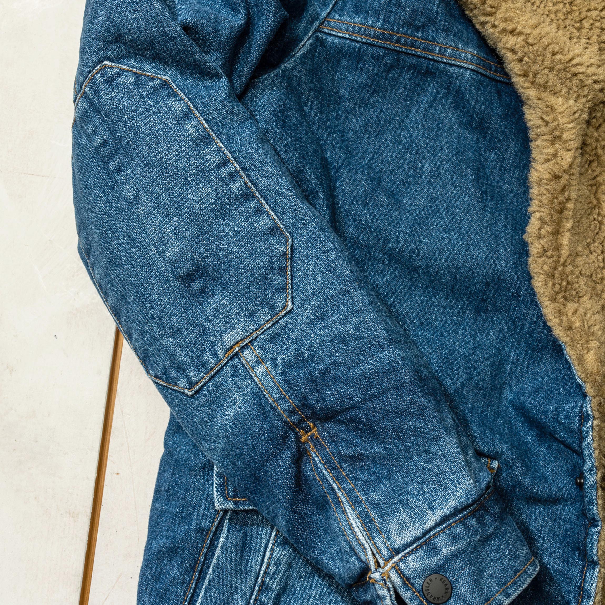 ROARK X Wrangler THE ROUNDUP JACKET WOOL and DENIM