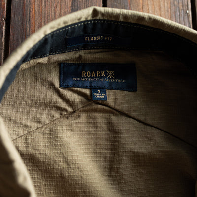 Roark - Campover - Long Sleeve Shirt - Khaki