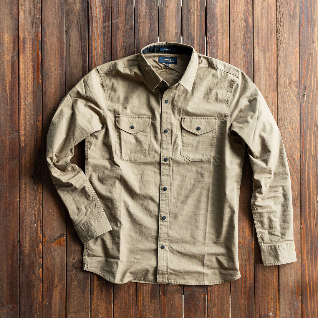 Roark - Campover - Long Sleeve Shirt - Khaki