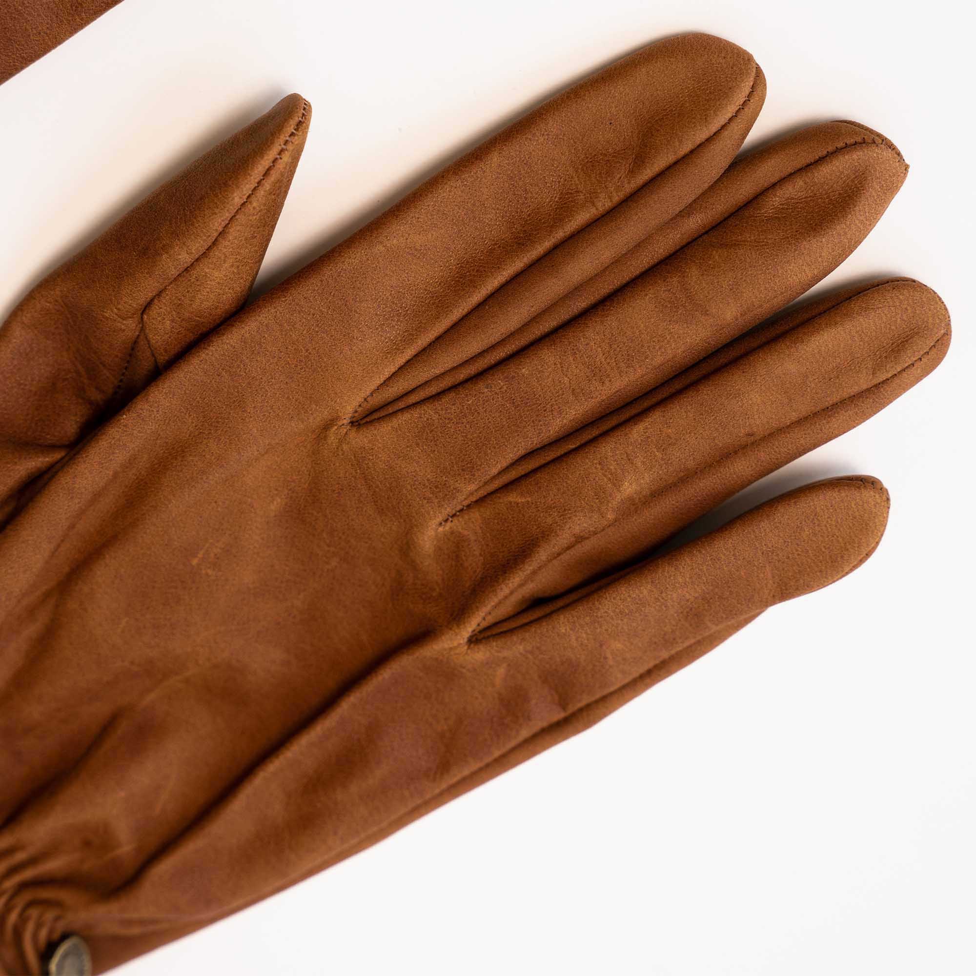 Shangri La - “Bandit” Nubuck Horsehide Gloves - Brown