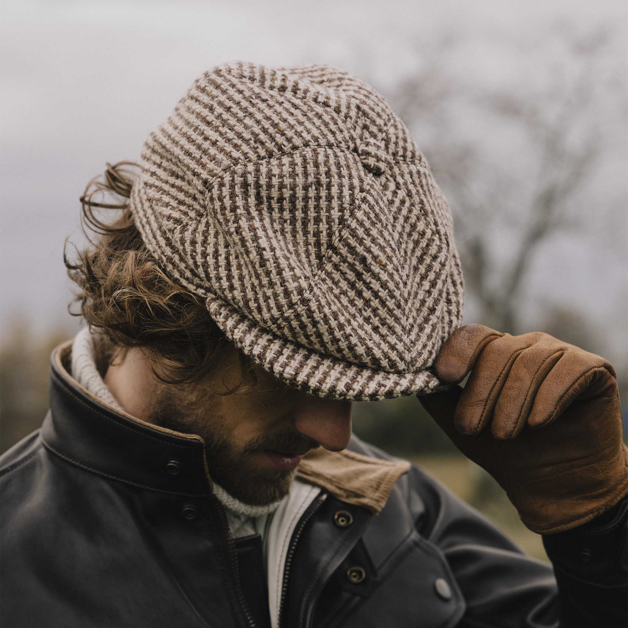 Shangri La - “Outlaw” 8 Panel Cap - Light Brown