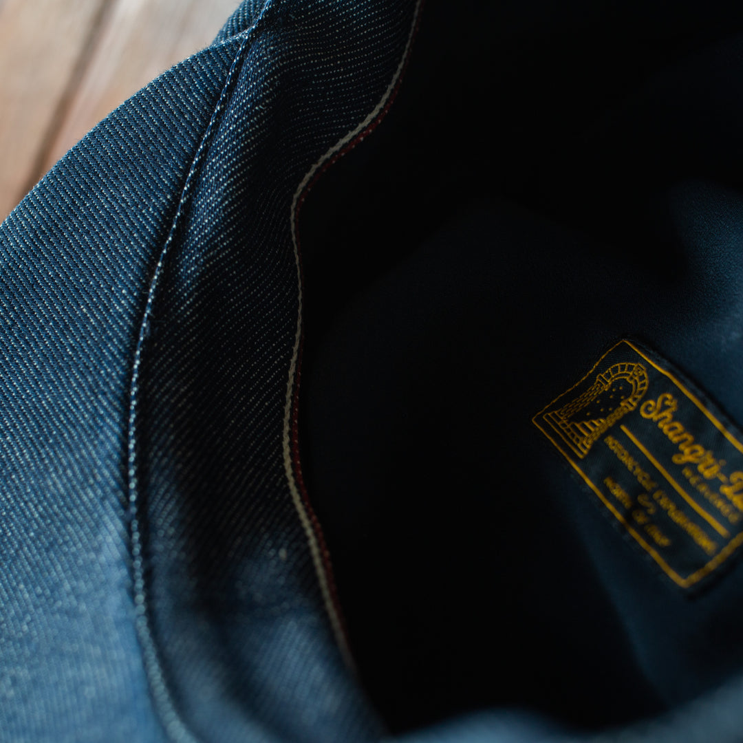 Shangri-La - “Outlaw” Selvedge Denim 8 Panel Riders Cap