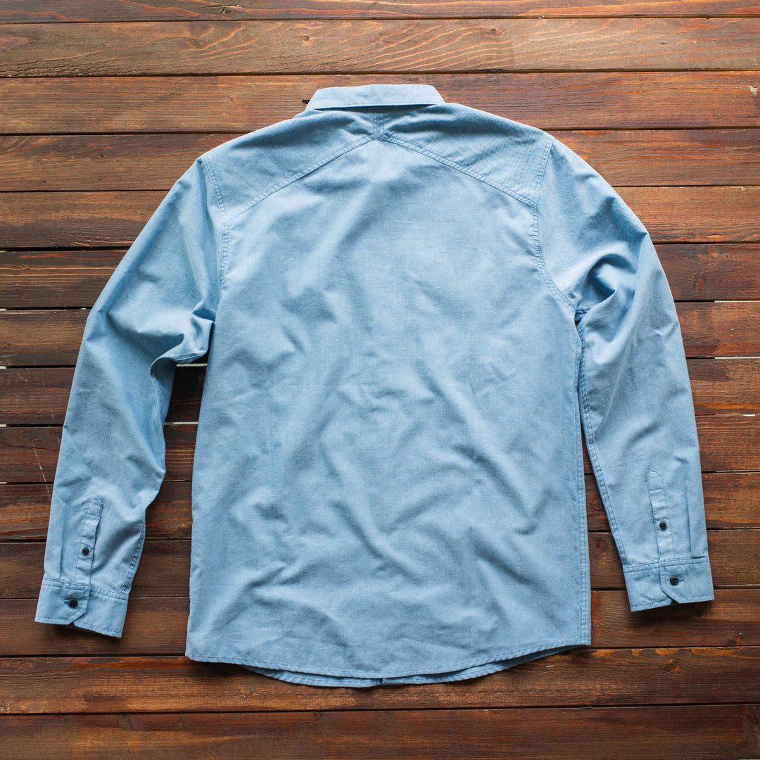 Roark - Well Worn - Long Sleeve Shirt - Light Blue