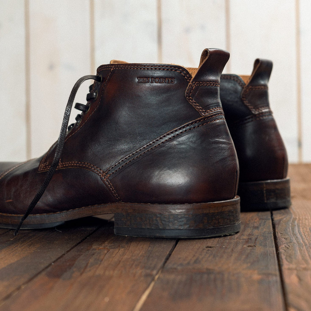 TEN POINTS - Boots - New Mercury - Dark Brown leather