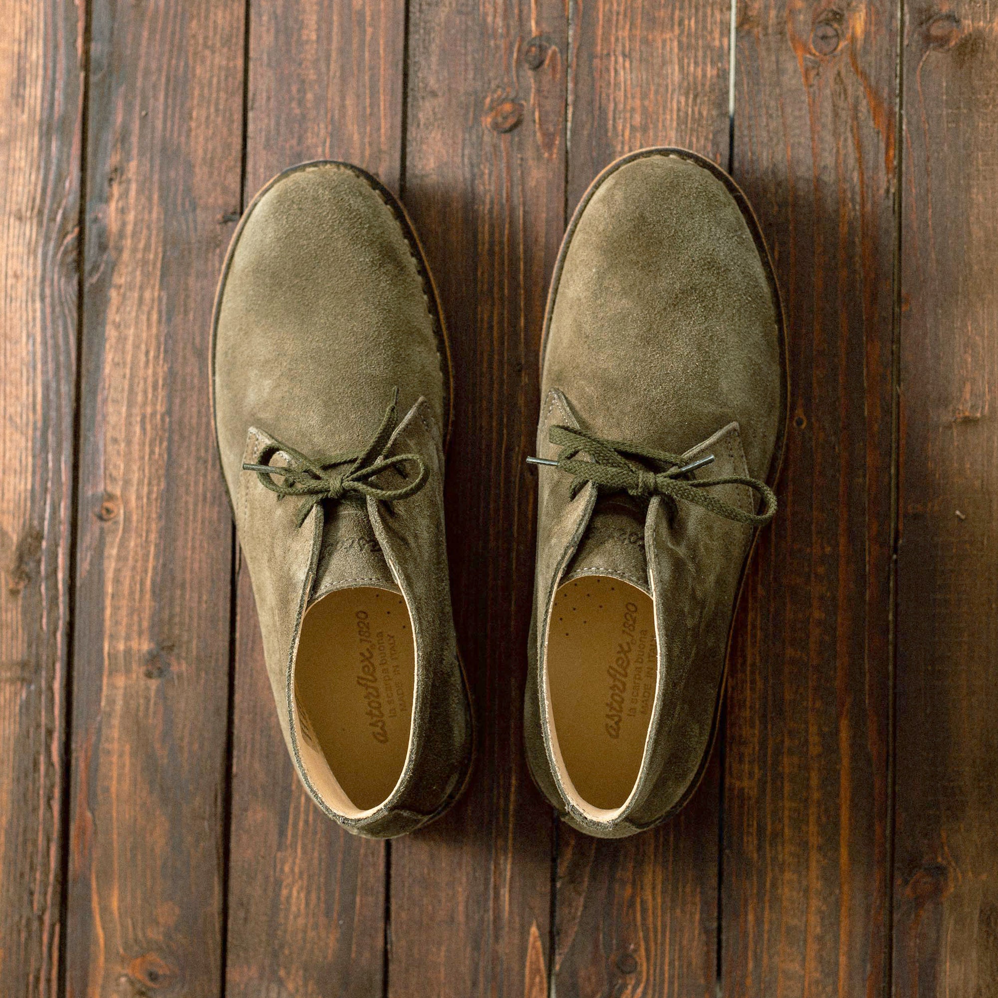 ASTORFLEX - Greenflex - dark green suede