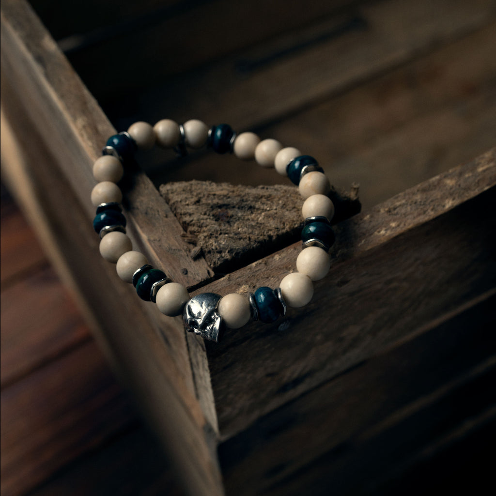 Armbånd - Riverstone bracelet - skull