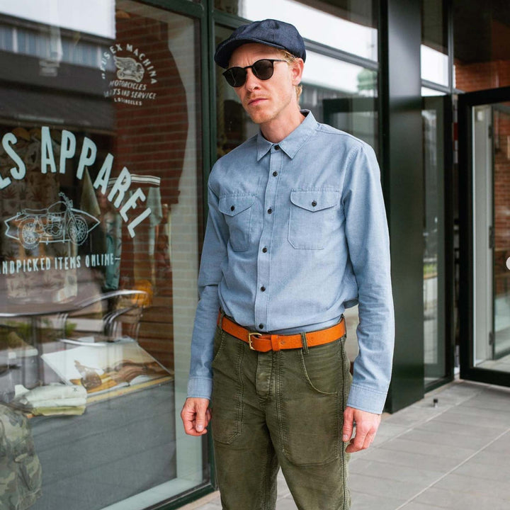 Roark - Well Worn - Long Sleeve Shirt - Light Blue