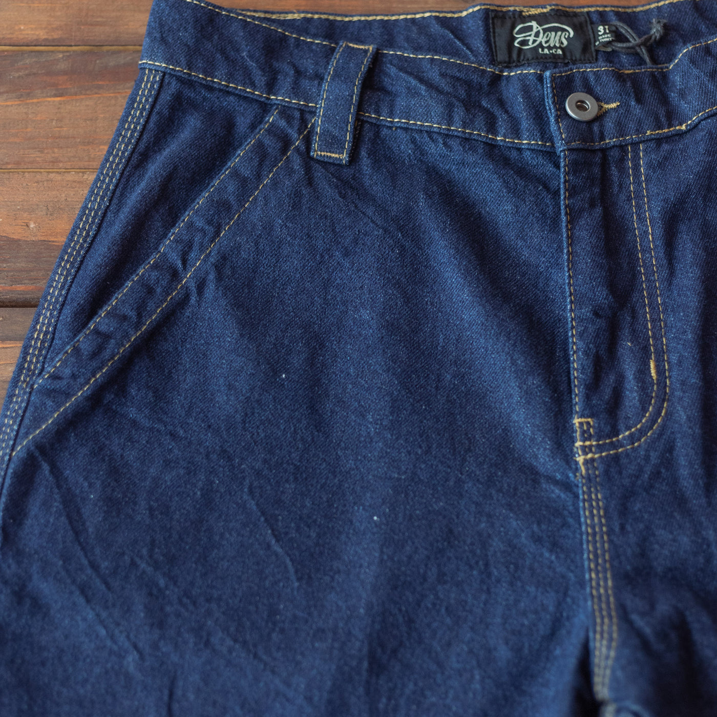 DEUS, Shawn Denim Jeans 13 OZ - Dry Indigo